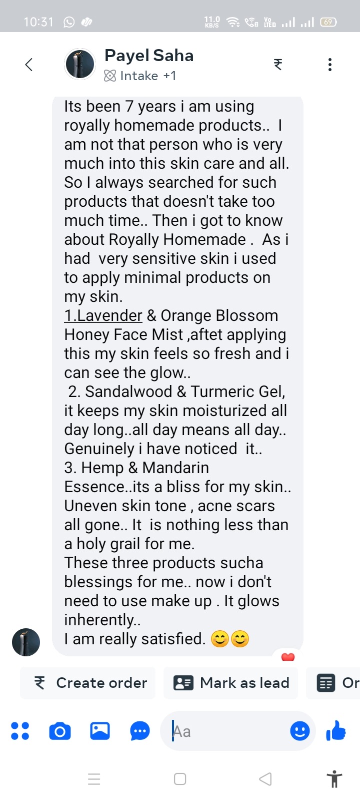 Payel Saha — 7 years of Royally Homemade review